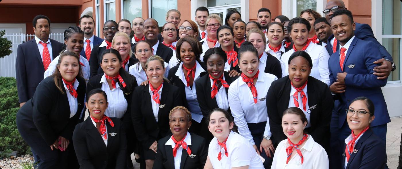 Airline Academy students